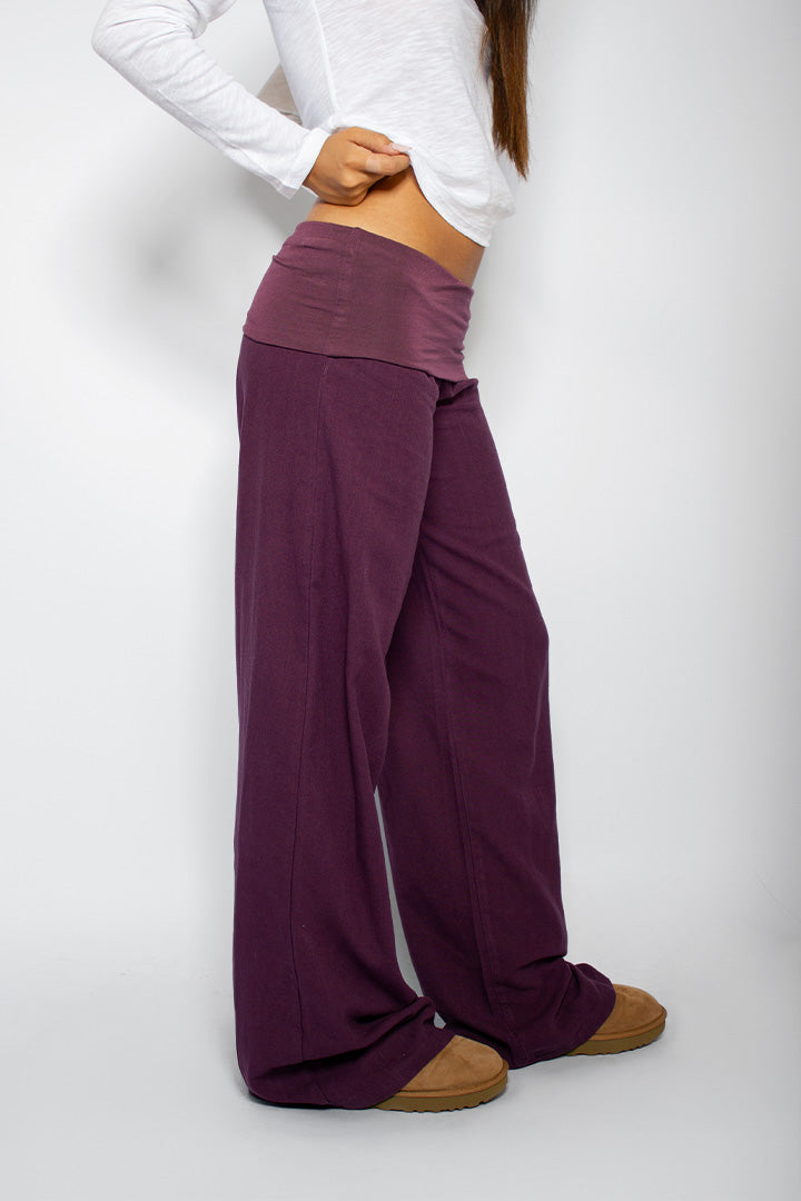 Subdued Value - Waistband palazzo pants