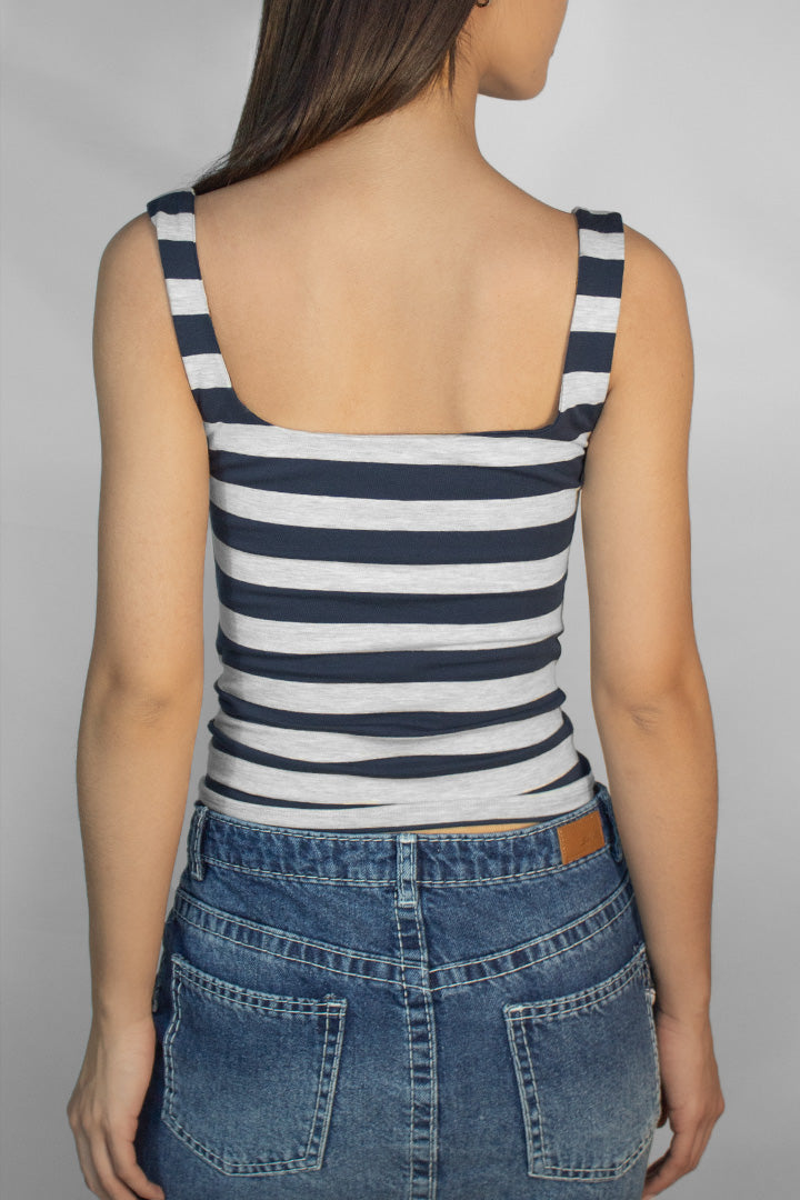 Subdued Popular - Square neckline top