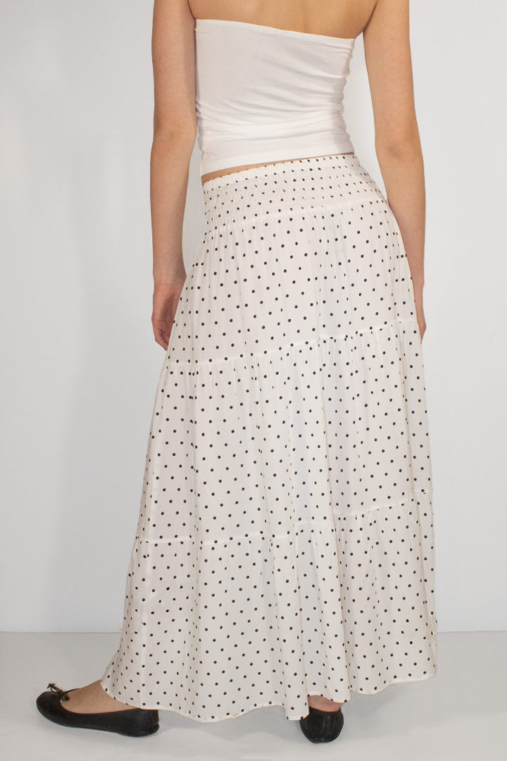 Subdued Classic - Long ruffled skirt