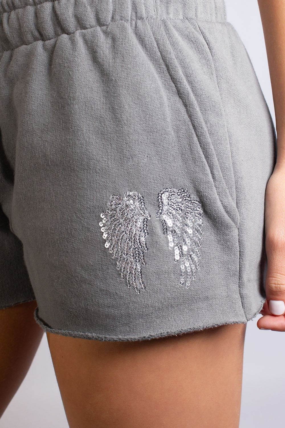 Subdued Top Pick - Sequin Wing Shorts