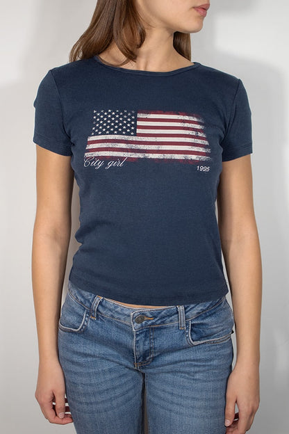 Subdued Exclusive - USA flag T-shirt