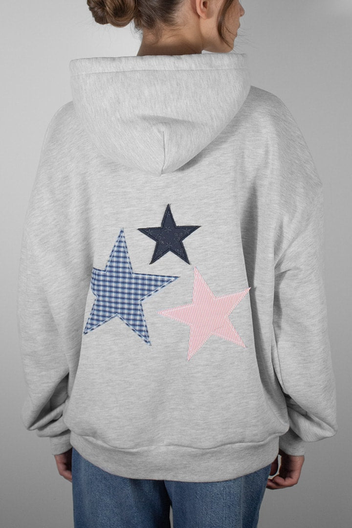Subdued Premium - Three-star patch hoodie