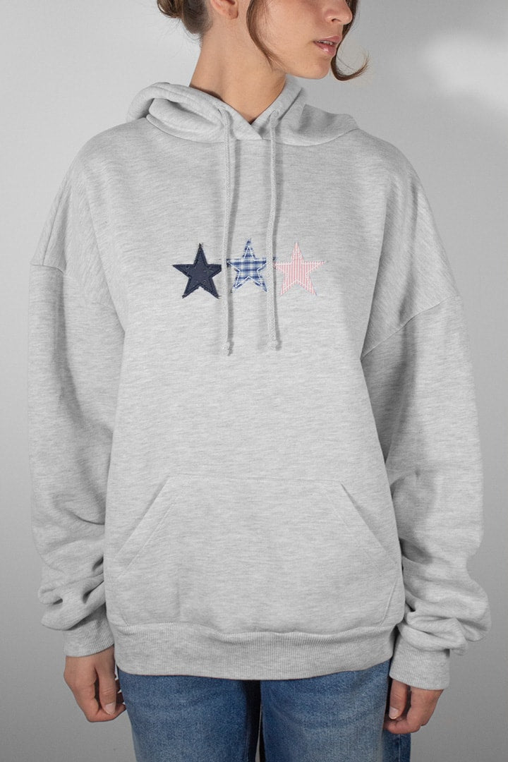 Subdued Premium - Three-star patch hoodie