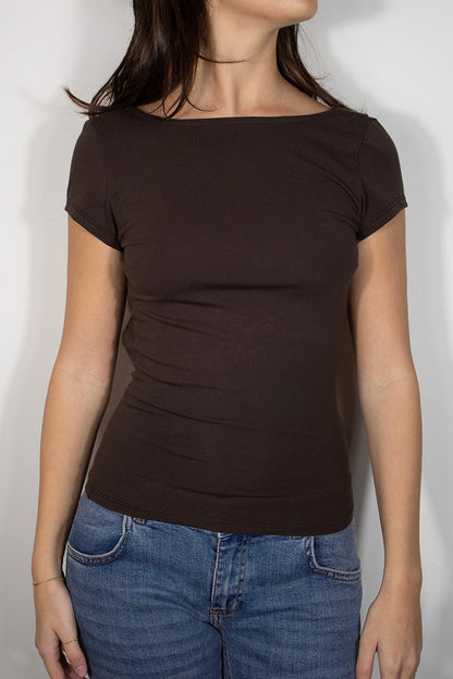 Subdued Special Offer - T-shirt with soft back neckline