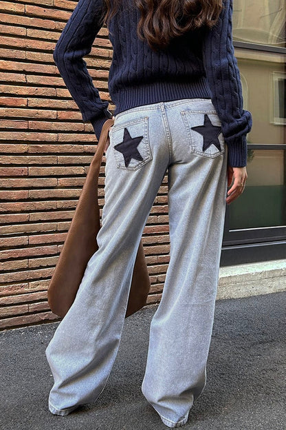 Subdued Featured - Low-rise star jeans