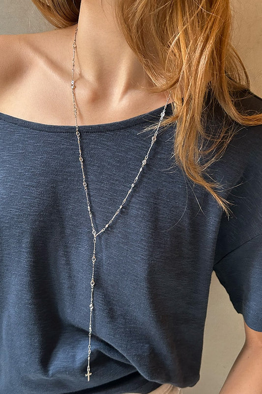 Subdued Customer Favorite - Long necklace with cross