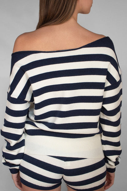 Subdued Trending - Boat neck sweater
