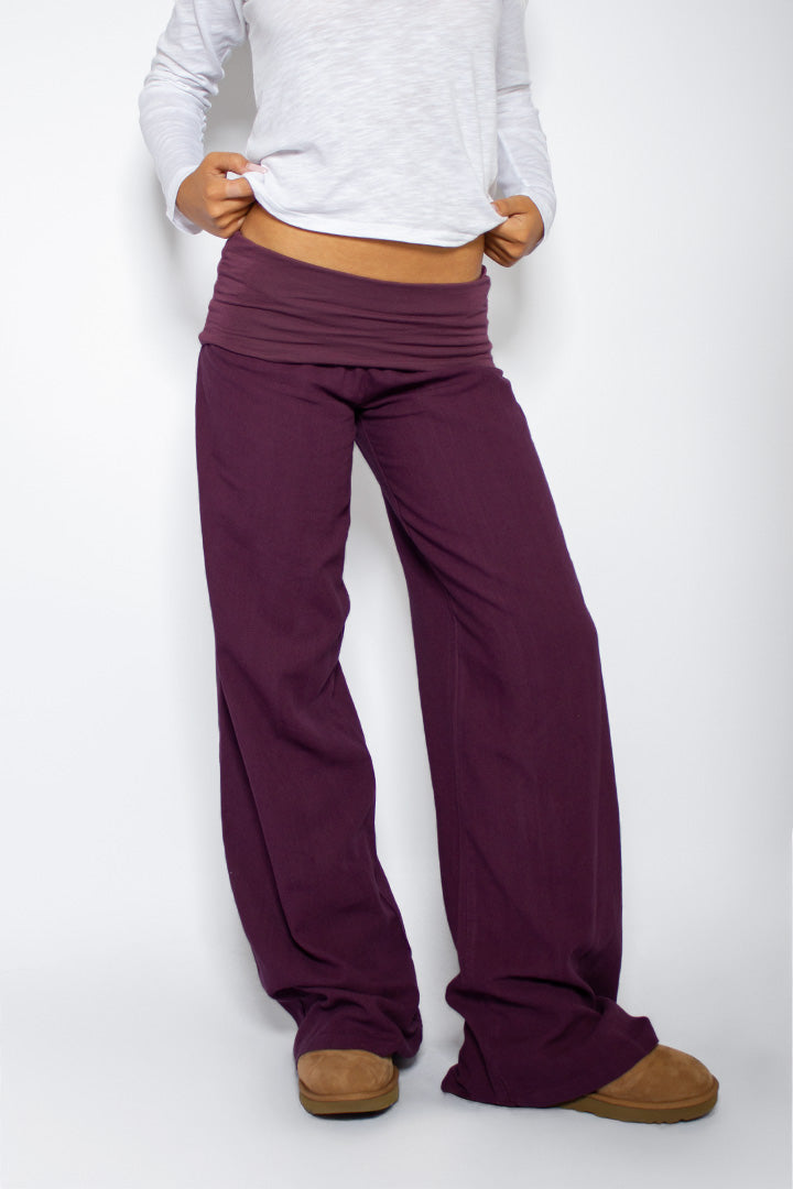 Subdued Value - Waistband palazzo pants