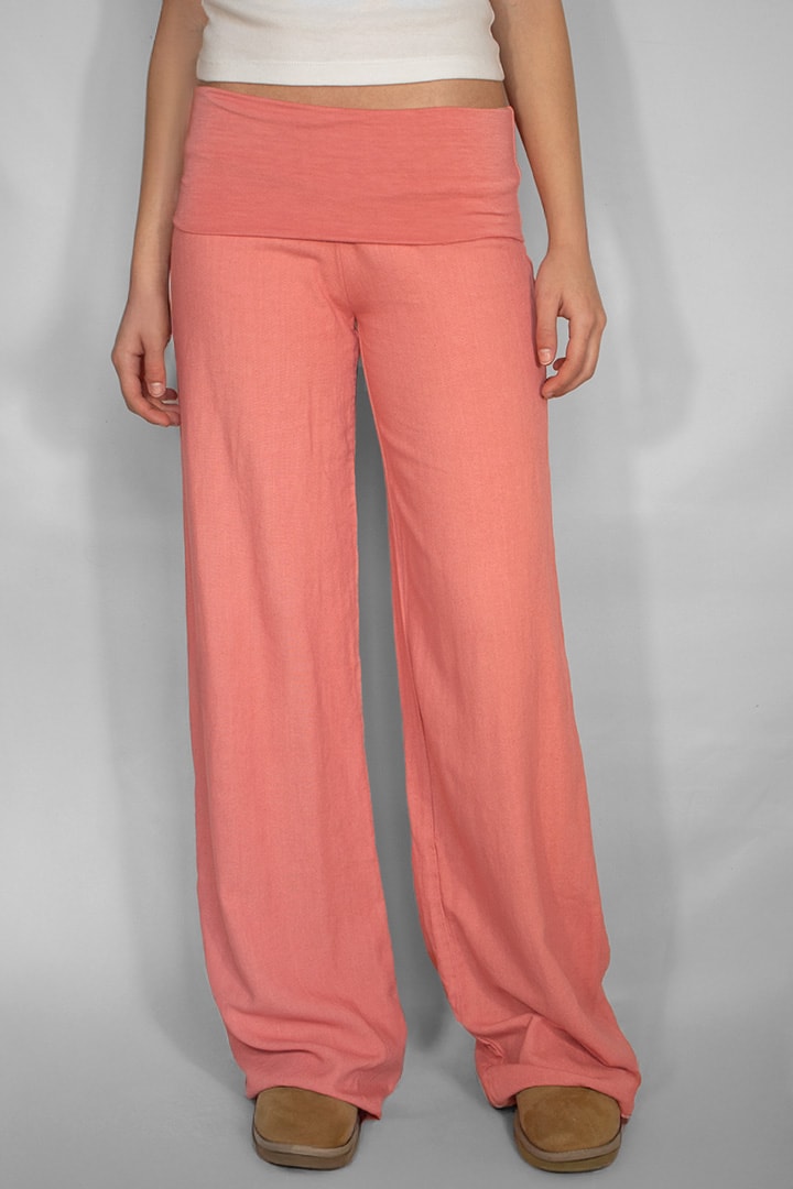 Subdued Value - Waistband palazzo pants