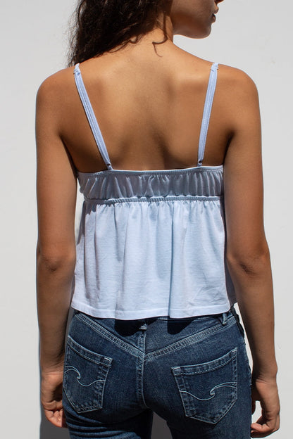 Subdued Hot Sale - V-neck top with lace and bead