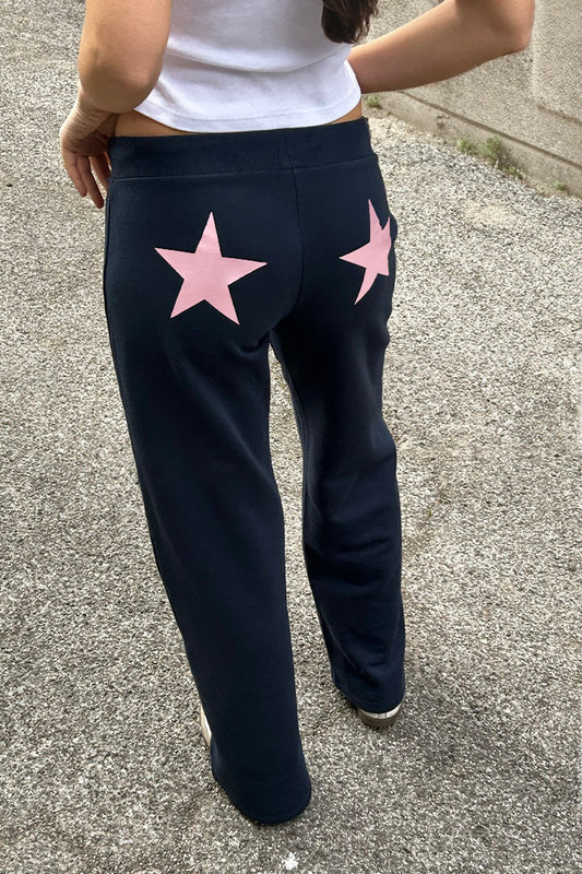 Subdued Classic - Wide-leg joggers with stars