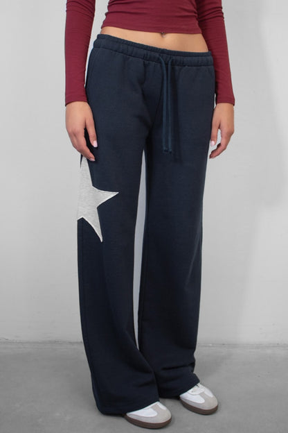 Subdued Premium - Wide-leg joggers with star