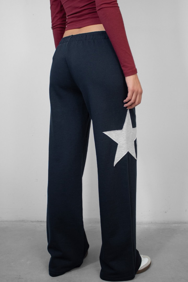 Subdued Premium - Wide-leg joggers with star