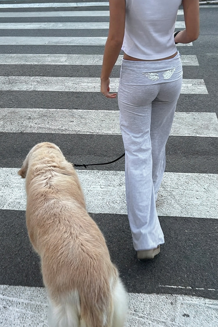 Subdued Popular - Cuffed pants with wings