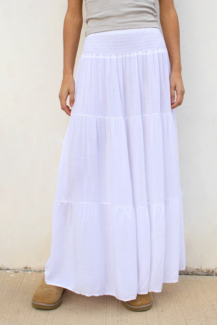 Subdued New - Long ruffle skirt