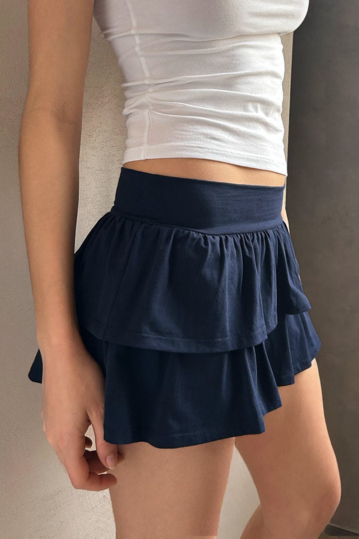 Subdued Classic - Mini ruffle skirt