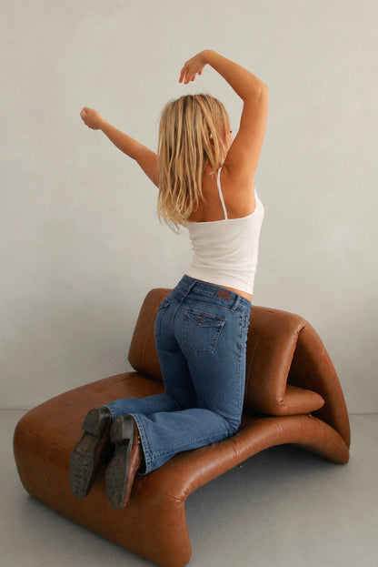 Subdued Customer Favorite - Low waist flared jeans