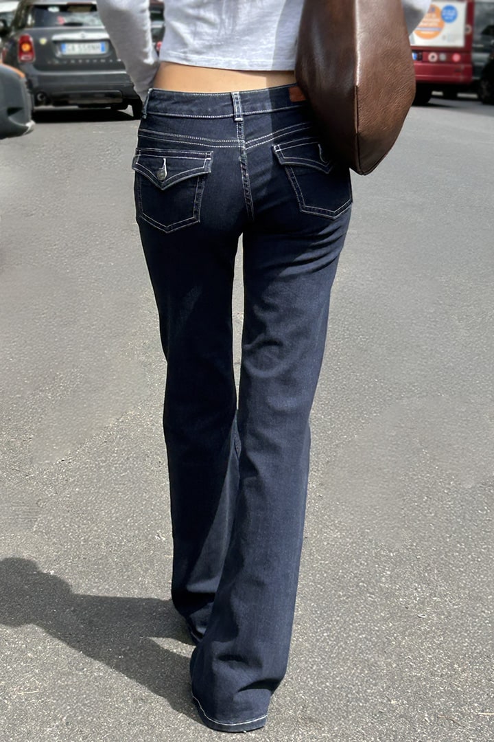 Subdued Recommended - Low waist flared jeans