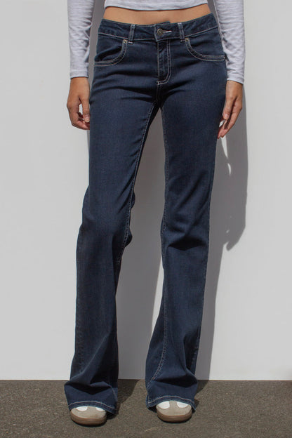 Subdued Recommended - Low waist flared jeans