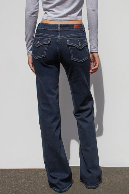 Subdued Recommended - Low waist flared jeans