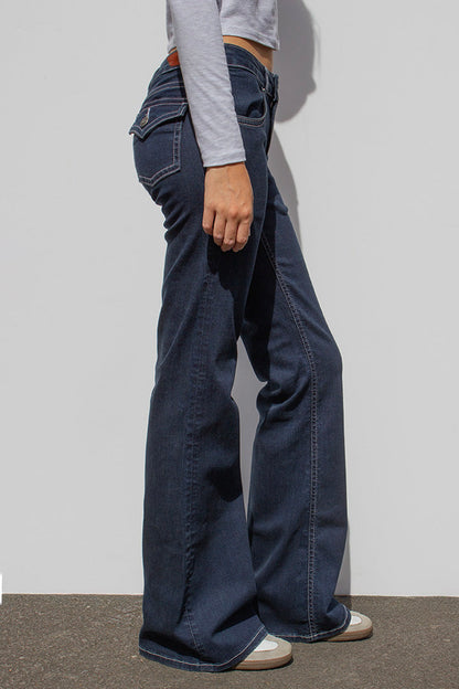 Subdued Recommended - Low waist flared jeans