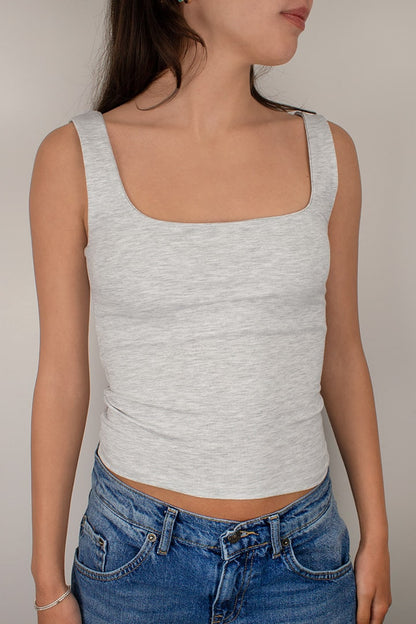 Subdued Great Value - Square neck top