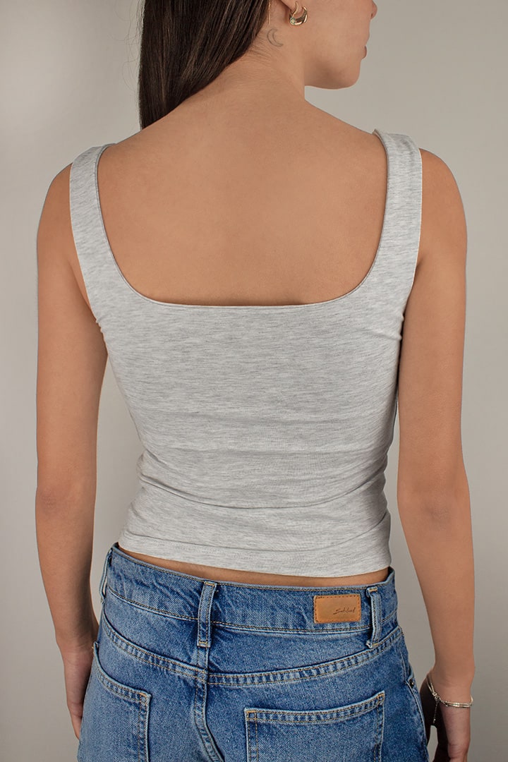 Subdued Great Value - Square neck top