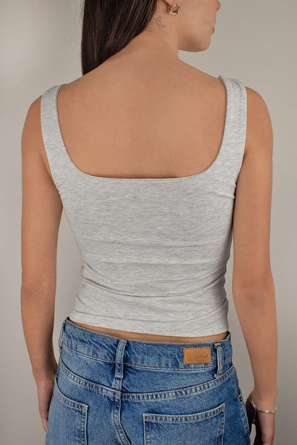 Subdued Great Value - Square neck top