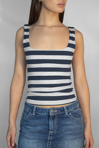 Subdued Popular - Square neckline top