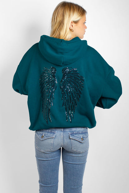 Subdued Essential - Wings sequin hoodie