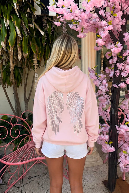 Subdued Essential - Wings sequin hoodie