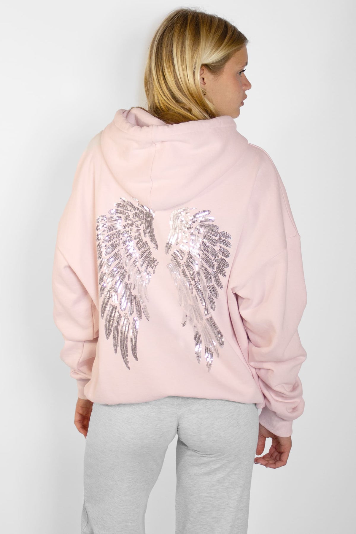 Subdued Essential - Wings sequin hoodie
