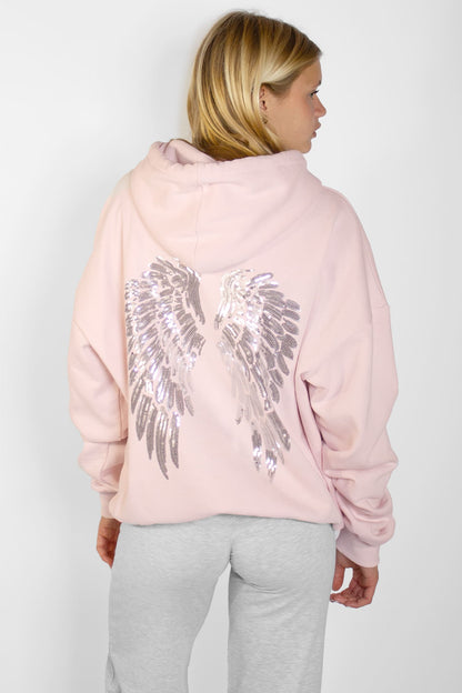 Subdued Essential - Wings sequin hoodie