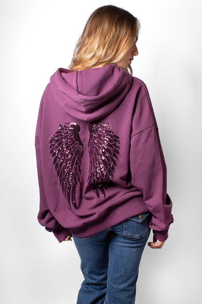 Subdued Essential - Wings sequin hoodie