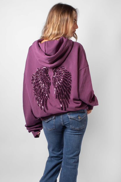 Subdued Essential - Wings sequin hoodie