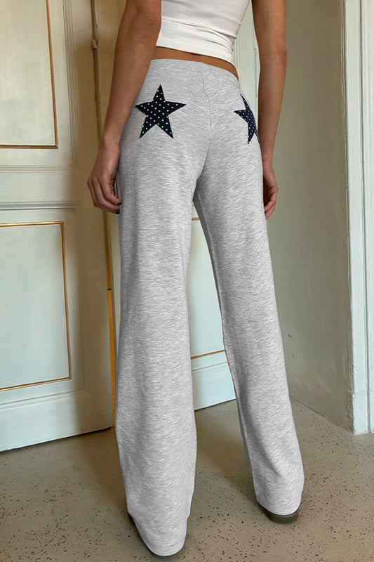 Subdued Best Price - Wide-leg joggers with stars patch