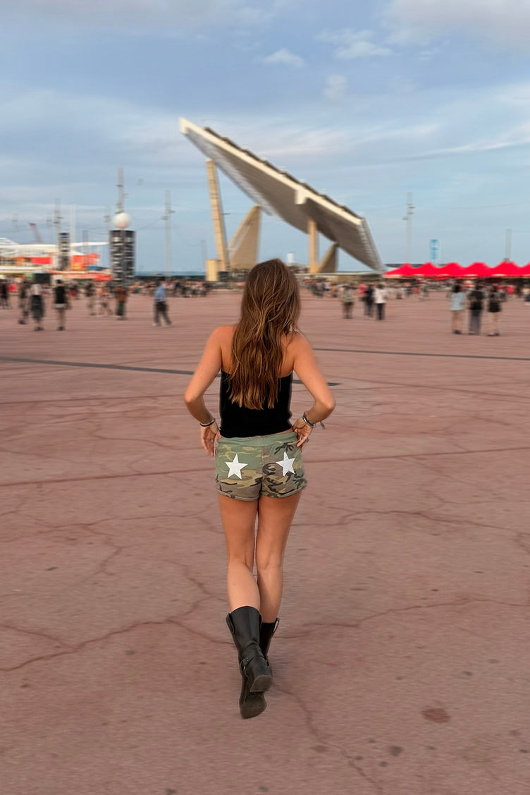 Subdued Deals - Star patch shorts