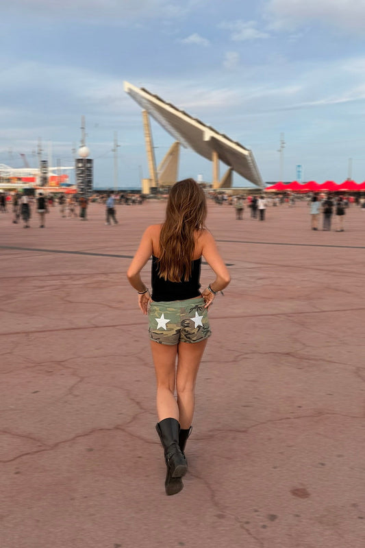 Subdued Deals - Star patch shorts