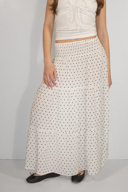 Subdued Classic - Long ruffled skirt