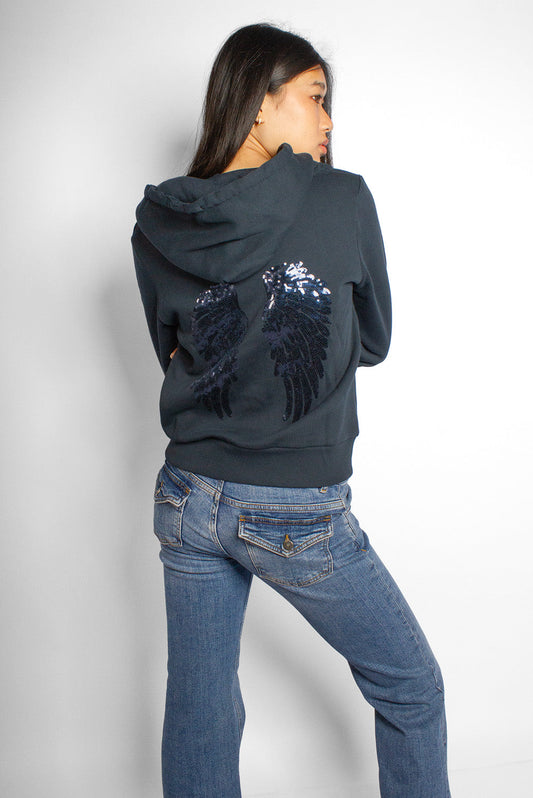 Subdued Smart Buy - Wings zip-up hoodie