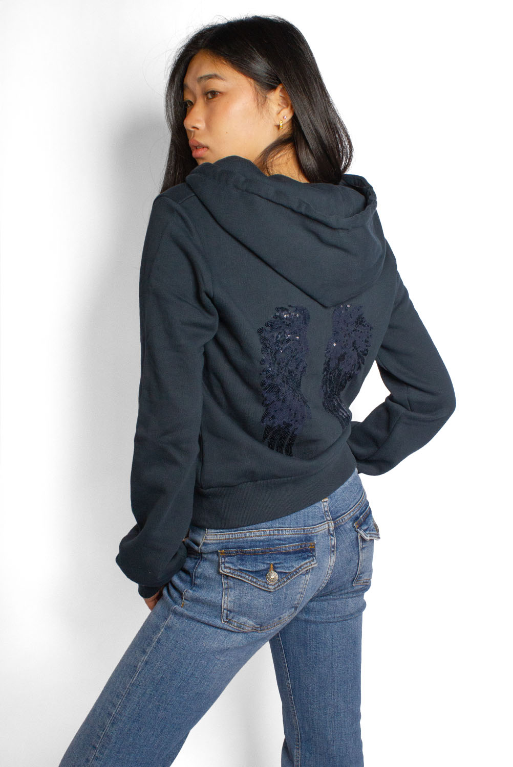 Subdued Smart Buy - Wings zip-up hoodie