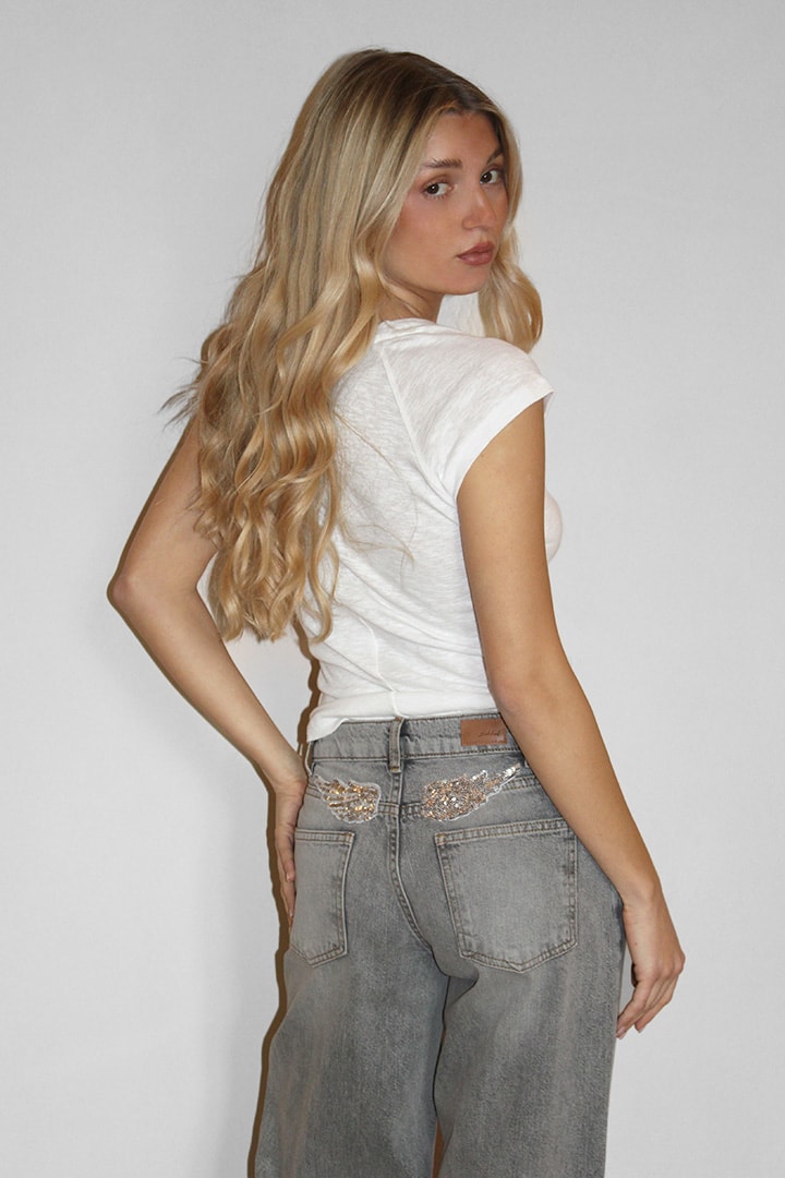 Subdued Featured - Wings Low-Waist Jeans