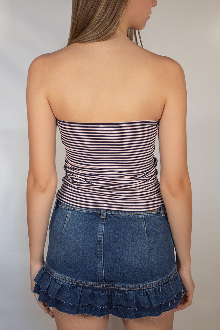 Subdued Trusted - Ruched Tie-Front Top