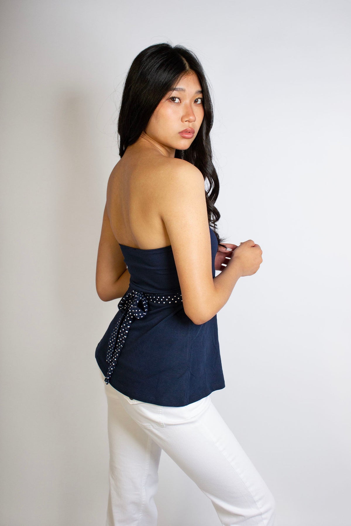 Subdued Everyday - Bandeau top with back bow