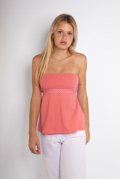 Subdued Everyday - Bandeau top with back bow