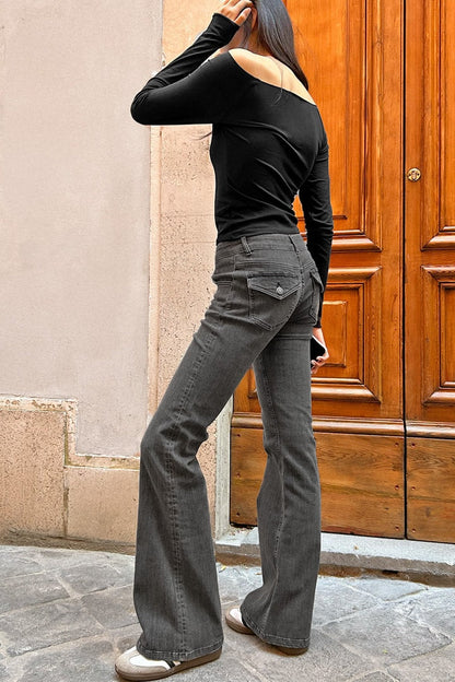 Subdued Sale - Low waist flared jeans