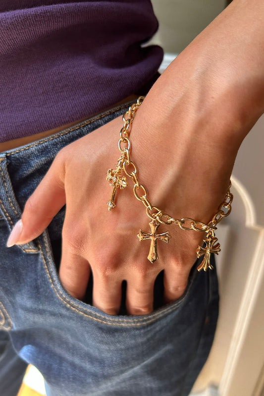 Subdued Great Value - Cross Bracelet