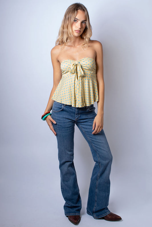 Subdued Value - Bandeau top with a bow