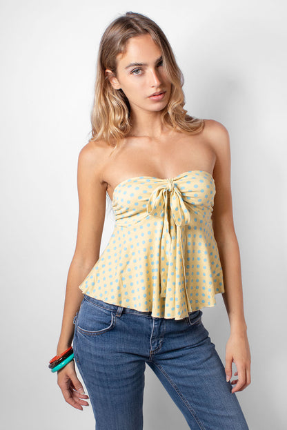 Subdued Value - Bandeau top with a bow