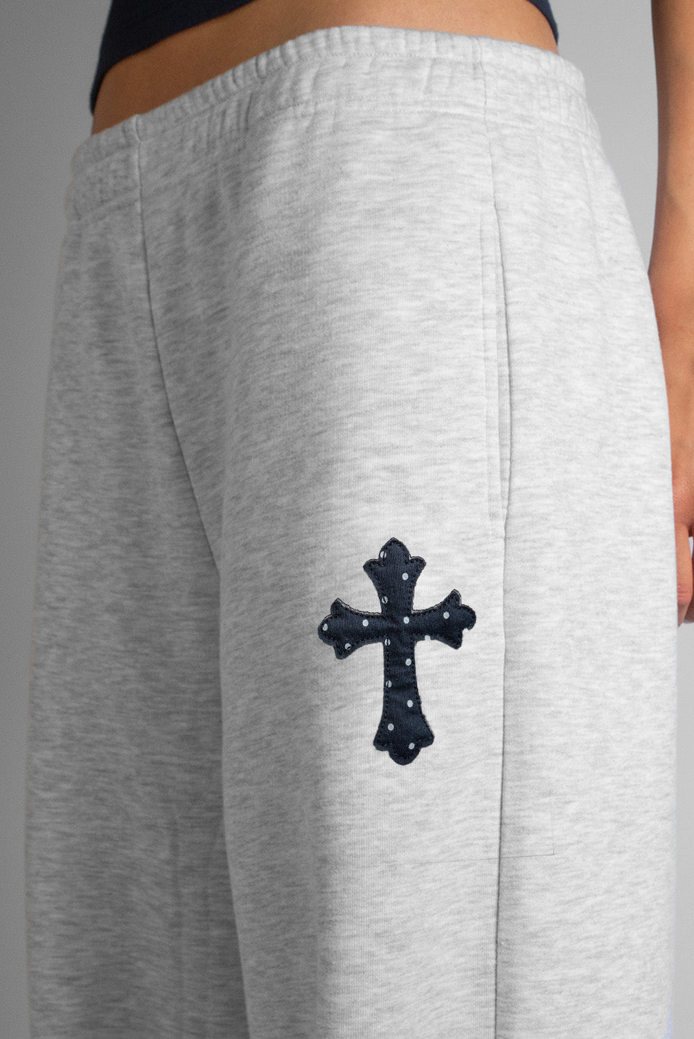 Subdued Great Value - Wide-leg joggers with cross patch